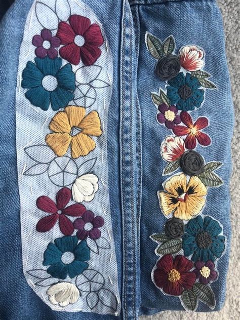 Hand embroidery easy flower design,modern flower embroidery. Its crazy how some shading and details will take a project ...