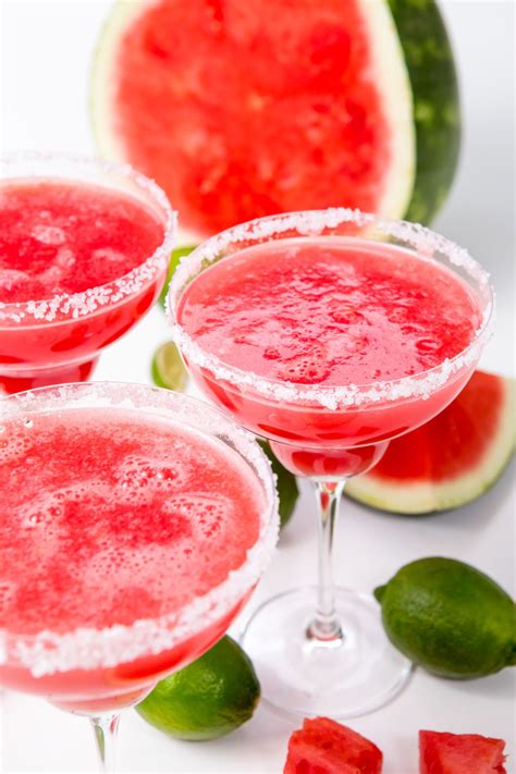 Best Watermelon Margaritas Just 3 Ingredients Recipe Watermelon