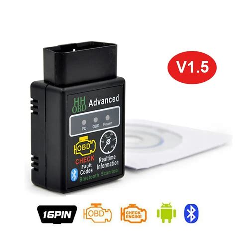 Best Quality Version Elm Hh Obd Advanced Obdii Obd Bluetooth Adapter Mini Elm Auto