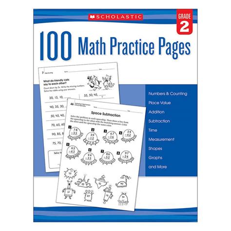 101 Math Practice Pages Grade 2