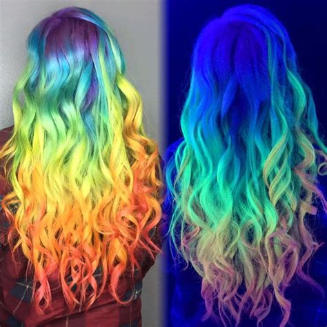 vivid hair design kenra neons neon hair glow hair hair color crazy