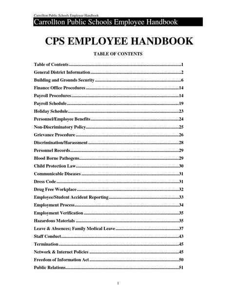 Employee Handbook 2014 15 By Carrollton Public Schools Issuu