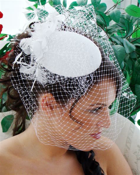 Vintage Bridal Hat Birdcage Veil Comb Elegant Bridal Hair Accessories