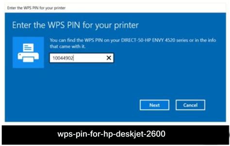 Wps Pin For Hp Deskjet 2600 Hp Printer Wps Pin Location