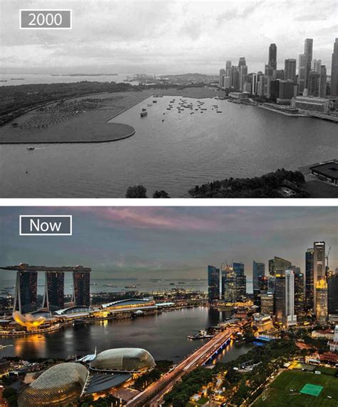 22 Jaw Dropping Before And After Pics Showing How Famous Cities Have