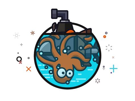 Submarine And Octopus By Salefish On Dribbble