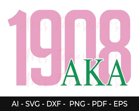 Aka Svg Alpha Kappa Alpha Sorority Aka Svg For Cricut Cut Etsy Canada