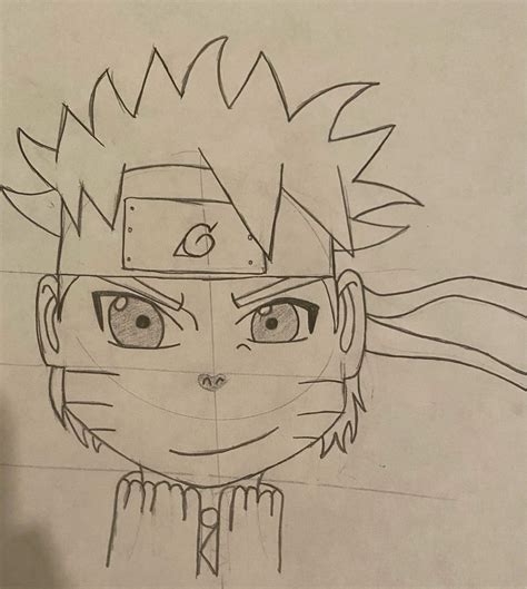 I Drew Naruto As A Cartoon Naruto Amino