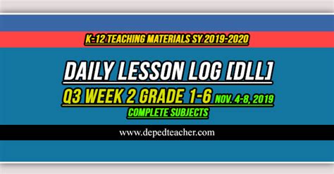 Daily Lesson Logs Archives DepEd Teacher S Hub