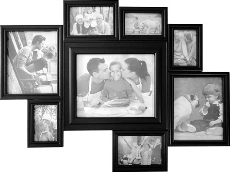 Bistoun Black Wooden Collage Picture Frames For Wall 8