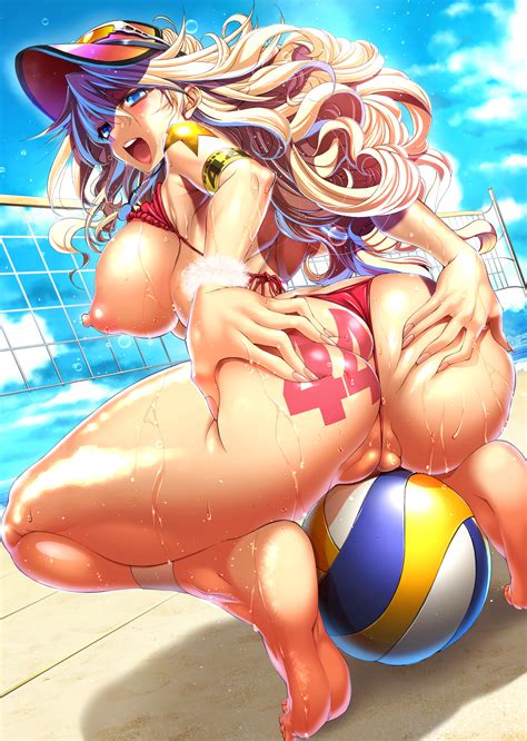 Girl Anus Anus Peek Areolae Ass Ass Grab Ball Barefoot Beach Beachball
