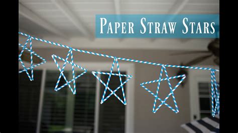 Paper Straw Stars Youtube