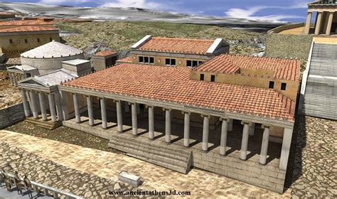 3d Representation Of The Ancient Agora In Athens Greece History And