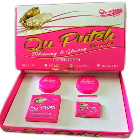 Merupakan produk kosmetik untuk mengurangi kerutan pada wajah, menghilangkan timbulnya parut pada wajah, mencerahkan kembali kulit wajah seperti semula, dan menghilangkan jerawat. Brunei Haramkan Penjualan Produk Qu Puteh Kerana Ada ...