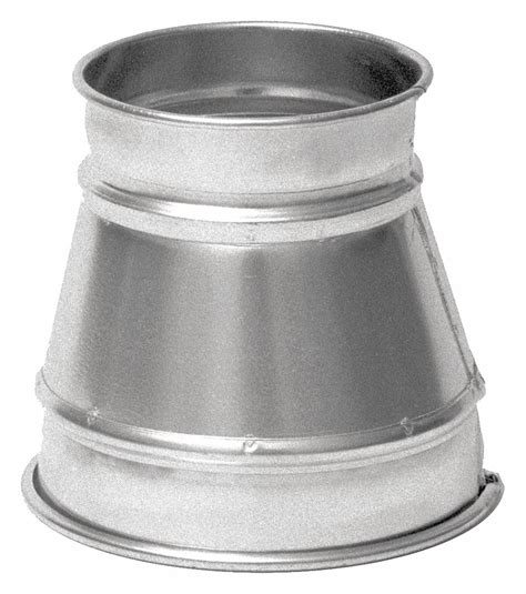 Nordfab Stainless Steel Reducer 8 In X 6 In Duct Fitting Diameter 8
