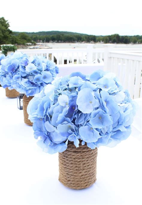 Made in the uk · click & collect · handmade furniture 50+ Modern DIY Hydrangea Centerpiece | Flower centerpieces wedding, Blue wedding centerpieces