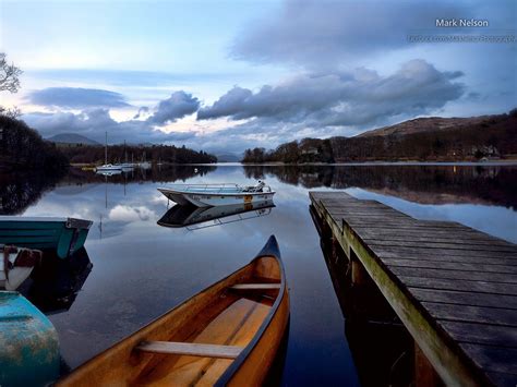 Lakes Boats Mark Nelson Windows 10 Wallpaper Preview
