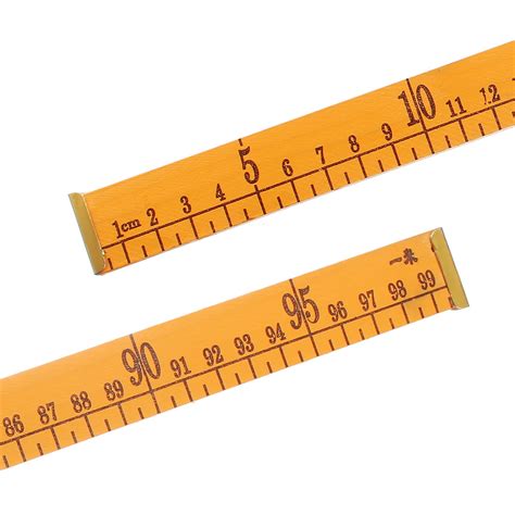 Straight Ruler 100cm Metric Measuring Tool Wood Ruler 1meter Walmart