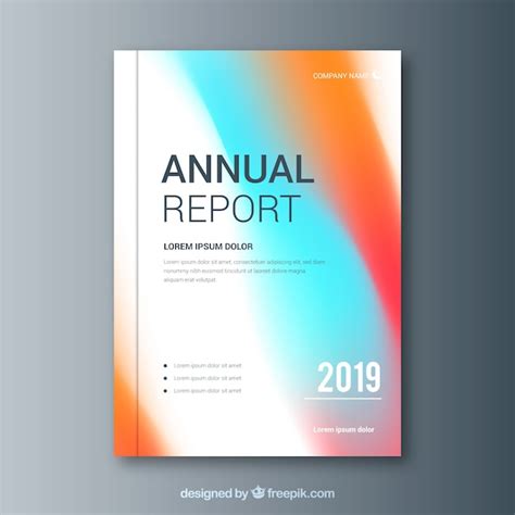 Annual Report Cover Page Design Templates Free Download Printable