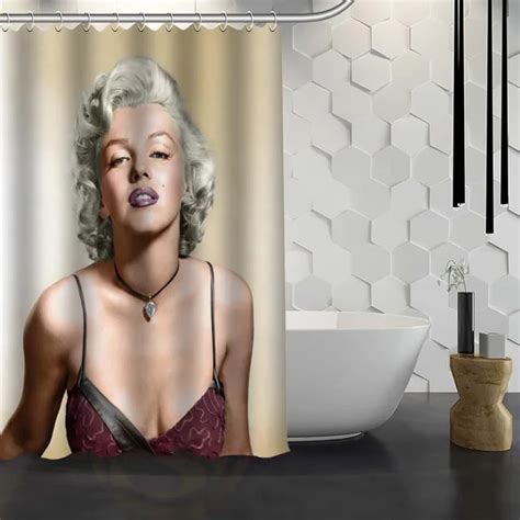 Marilyn Monroe Shower Curtain Pattern Customized Shower Curtain Bathroom Fabric For Bathroom