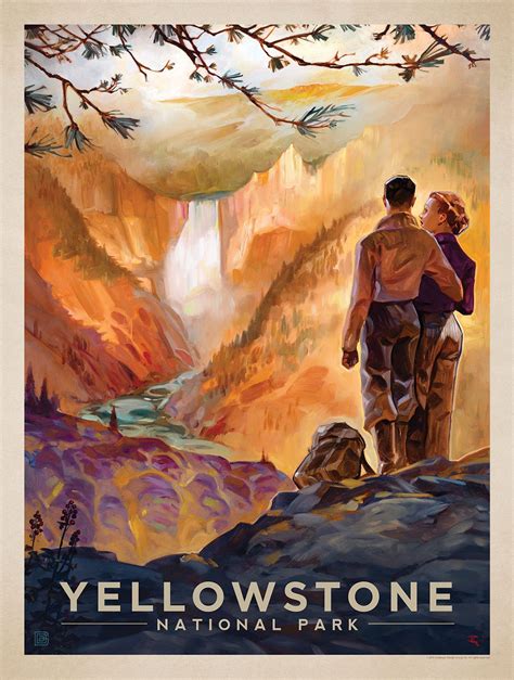 anderson design group vintage travel posters retro travel poster national park posters