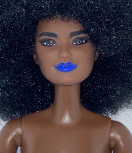 Barbie Fashionistas Made To Move Hybrid Nude Articulated Aa Doll Afro