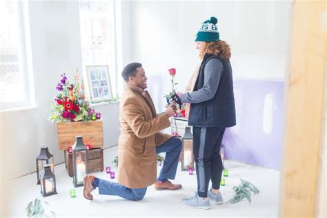 There's a big, beautiful spectacle, but its also from the heart. Bachelor Themed Proposal at New Home by Tami and Ryan Photography | Philly In Love