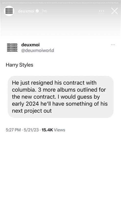 Mel ̽ ̽ On Twitter Bro I Wonder How In Debt Harry Is With Columbia