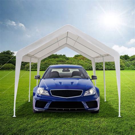 Its adjustable heights and spacious space will provide you with an ideal shade, allowing you to enjoy the outdoor life without. Zimtown 20'x10' Carport Car Shelter Canopy Heavy Duty ...