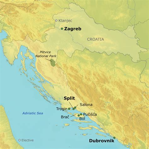 Map of the best islands in croatia. POSTPONED Croatia and the Dalmatian Coast | Ohio State Alumni Association