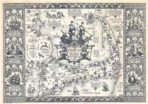The Map Of Old Cape Cod The Land Of Bold Explorers Heroic Pilgrims