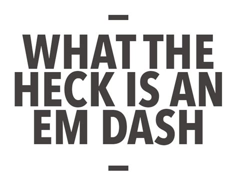 Em Dash — Examples And Keyboard Shortcuts For The Long Dash Writing