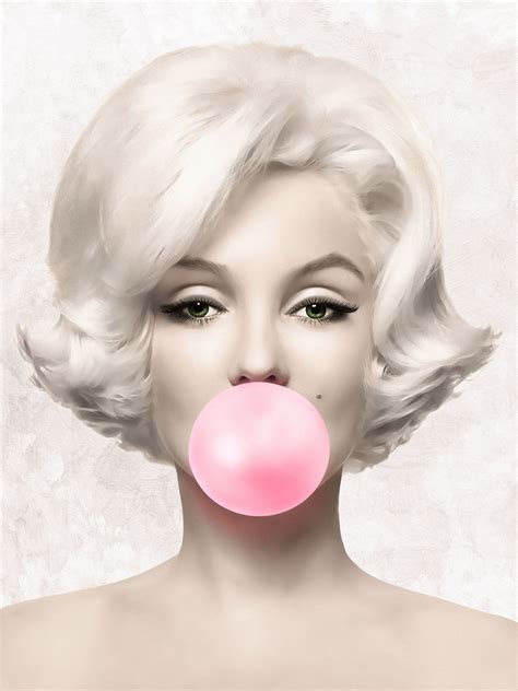 Marilyn Monroe Pink Bubble Gum Print Bubblegum Poster Etsy In 2020 Marilyn Monroe Pink