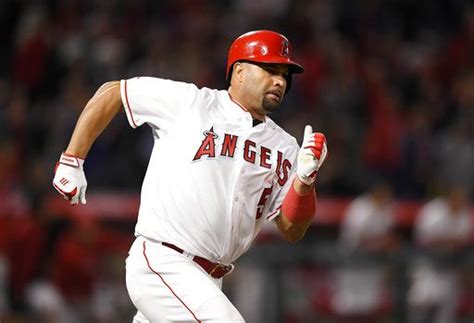 Trout Pujols Upton Hrs Power Angels 10 7 Win Over Orioles
