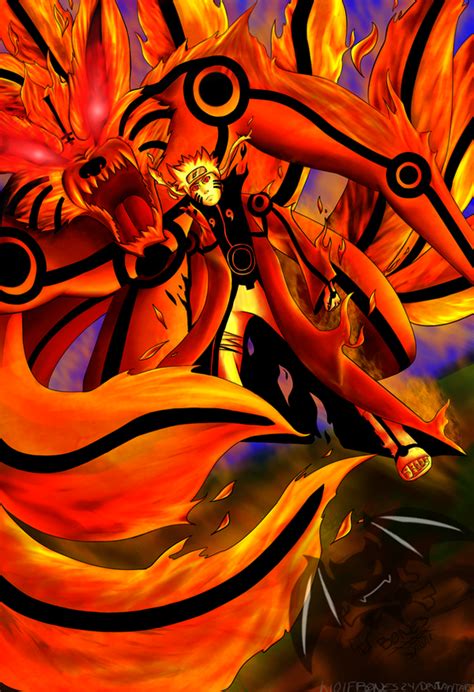 Naruto Kurama Mode By Wolfbones24 On Deviantart