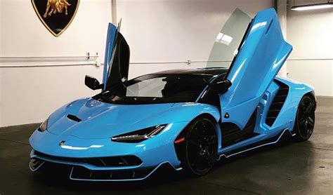 Baby Blue Lamborghini Centenario Delivered Blue Lamborghini