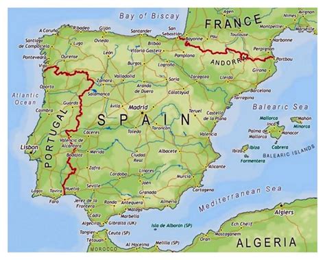Carta Geografica Della Spagna Spagna Mappa Politica Ainaidlove Porn Sex Picture
