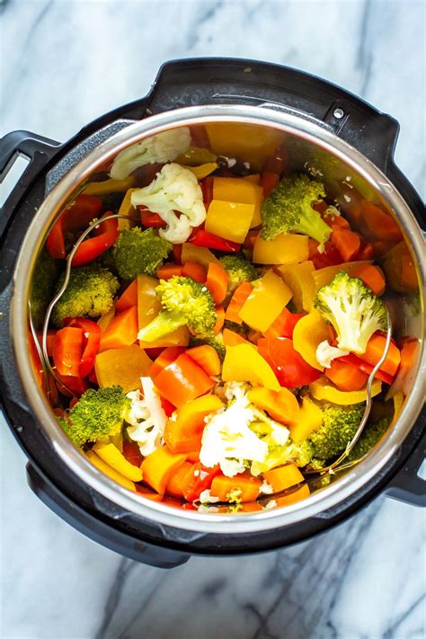 These Instant Pot Steamed Vegetables Are Super Easy To Make Requiring
