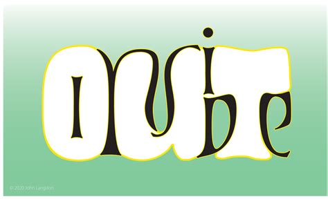 Inside Out Figure Ground Ambigram Word Art