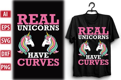 Real Unicorns Have Curves Graphic By Catblack · Creative Fabrica