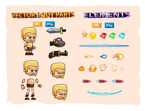 Barbarian 2d Game Character Sprites By Dionartworks Codester