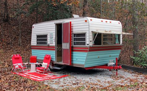 Mias “sweet Dreams” Log Cabin And Vintage Camper Vintage Camper