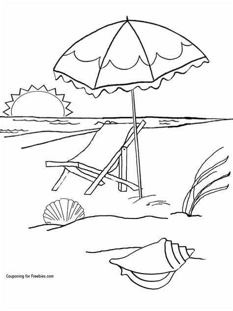 beach umbrella coloring pages coloring home