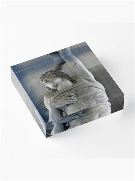 Dying Slave By Michelangelo Louvre Museum Acrylic Block For Sale By