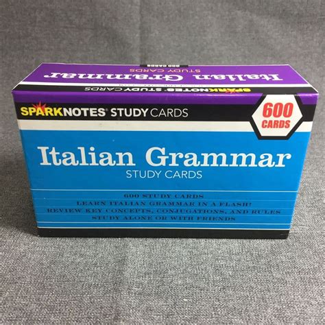 Choose an exam to study for. Sparknotes Study Cards Italian Italy Grammar Study Cards 600 Cards Key Concepts #StudyCards ...