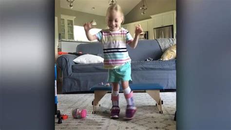 4 Year Old With Cerebral Palsy Takes First Steps On Her Own Latest