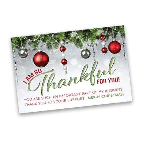 Holiday Thank You Card 4 X 6 Merry Christmas Itw Visions