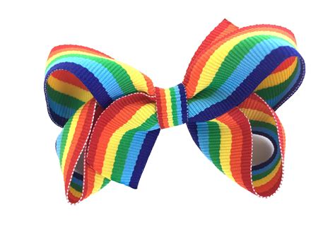 Rainbow Hair Bow Rainbow Bow Hair Bows Girls Bows Girls Etsy