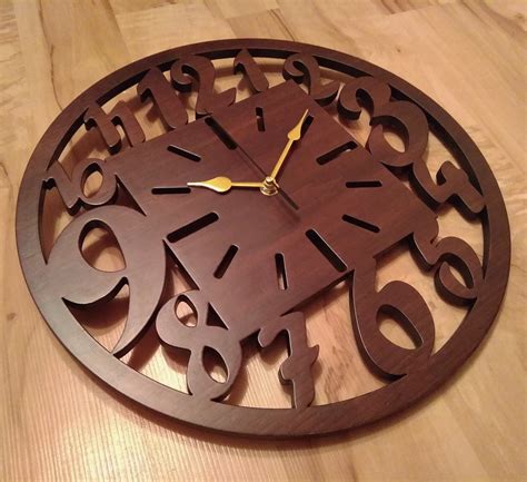 Clock Laser Cut Files Svg Dxf Cdr Glowforge File Vector Plans Etsy Uk