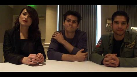 teen wolf interview tyler posey dylan o brien and crystal reed youtube
